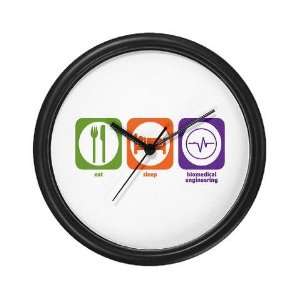  Eat Sleep Biomedical Engineering Funny Wall Clock by 