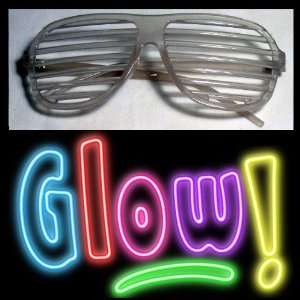  Sunglasses Shutter Stronger Shades Glow Dark Retro New 