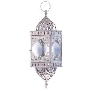  Zodax Tangier Metal Hanging Lantern, Antique Pewter: Home 