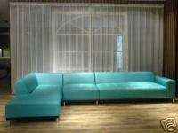 PC Contemporary Leather Sectional Sofa 1707/blue  