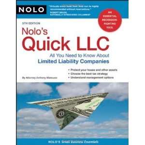  Liability Companies [Paperback] Anthony Mancuso Attorney Books