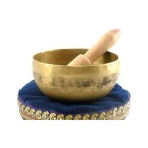  Tibetan Singing Bowl Set   2nd Chakra D (4.75 Inch 