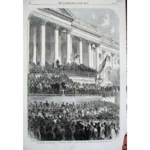   Inauguration President Lincoln Capitol Washington 1865