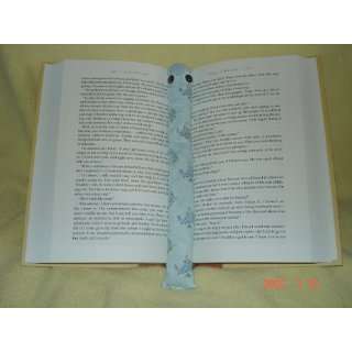 Blue Roses Booksnake: A Handmade Weighted Bookmark    the Perfect Gift 