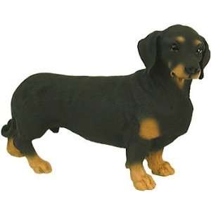  Black and Tan Dachshund Resin Figure: Toys & Games