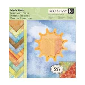 New   Happy Trails Double Sided Specialty Paper Pad 12X12 