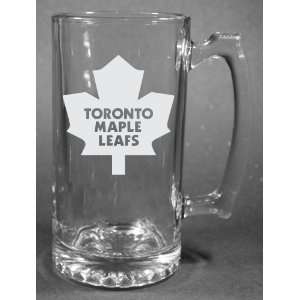  NHL Toronto Maple Leafs Laser Etched 27oz Glass Beer Mug 