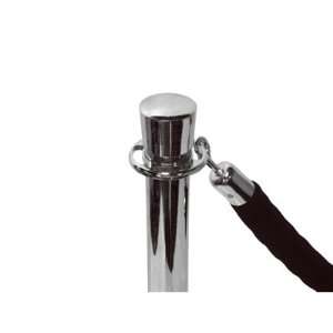  6 Chrome Classic Hanging Rope Crowd Control Stanchions 