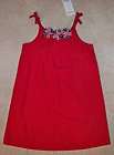 NWT Sz 5T 5 Gymboree 4th OF JULY Red Woven Patriotic Ribbon Dress