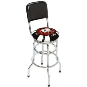  Poker Chip Bar Seats with Backrest: Home & Kitchen