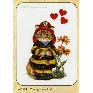   My Fire Cards of Love by Bronwen Ross   Set of 6 