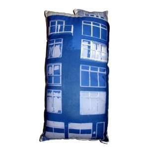  Build Your Block Contemporary Building Pillow   Blue