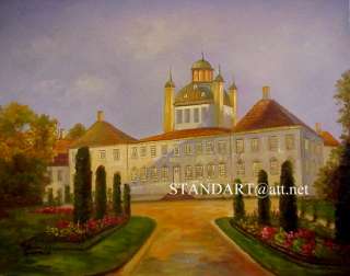 Danish Oil Painting FREDENSBOURG CASTLE Schloss  