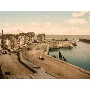   The wharf from the harbor Treport France 24 X 18.5 