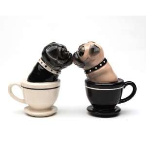    Magnetic Salt and Pepper Shaker   Tea Cup Pugs: Home & Kitchen