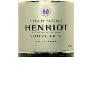  Henriot Brut Champagne Souverain NV 750ml 750 ml: Grocery 