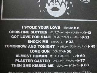 KISS LOVE GUN JAPAN BAND SCORE GUITAR TAB  
