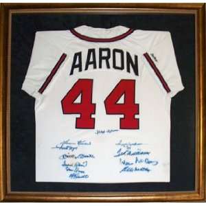  Hank Aaron Autographed Uniform   500 Home Run: Sports 