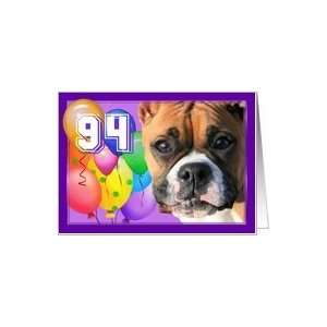  Happy 94th Birthday Boxer Dog Card: Toys & Games