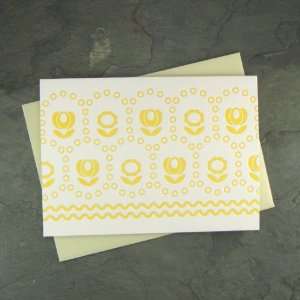   sunflower eyelet letterpress boxed note cards: Office Products
