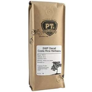 PTs Coffee   SWP Decaf Costa Rica Herbazu Coffee Beans   12 oz