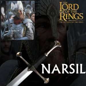 New Lord Of The Rings Narsil Lotr Aaragorn Movie Sword 