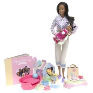   : Barbie Happy Family Neighborhood   Midge & Baby (Aa): Toys & Games