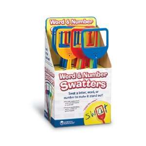  WORD & NUMBER SWATTERS POP DISPLAY: Toys & Games