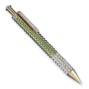  Light Green Swarovski Crystal Ball point Pen Jewelry