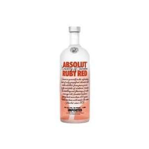  Absolut Ruby Red Vodka 1 L Grocery & Gourmet Food