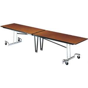  Mitchell Cafeteria Table 97in Top with Chrome Legs: Home 
