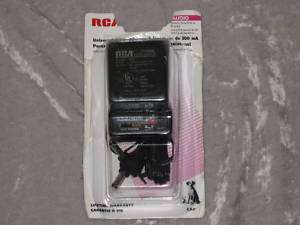 RCA Universal AC to DC Adapter 300mA UL iPod MP3 NEW!  