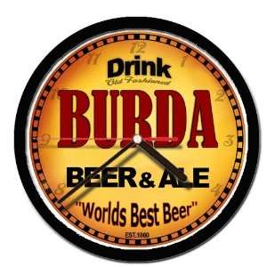  BURDA beer and ale cerveza wall clock 