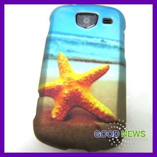 Verizon Samsung Brightside U380 Sky Blue Beach Orange Star Fish Hard 