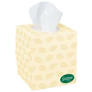 SURPASS 21295 White 2 Ply Boutique 100% Recycled Fiber Facial Tissue 