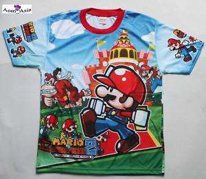 Super Mario VS Donkey Kong Boys T shirt Sz 10 12 14  
