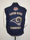 st louis rams wool leather varsity super bowl jacket by