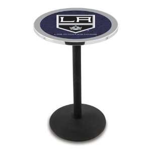  36 LA Kings Counter Height Pub Table   Round Base: Sports 