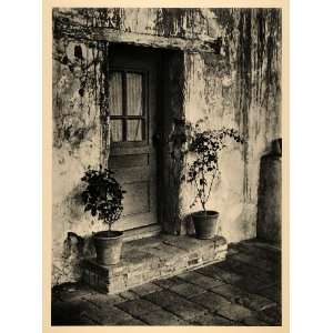  1937 Print William Mortensen San Juan Capistrano Door 
