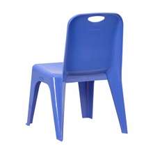 Kids Chair Blue Plastic Stackable 11 inch Seat Height  