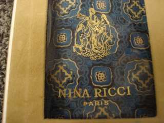 80s Nina Ricci Blue Necktie/Handkerchief &Box MIB SALE  