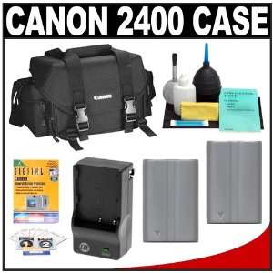  Canon 2400 Digital SLR Camera Case Gadget Bag + 2 BP 511 
