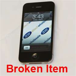 Apple iPhone 4 16GB BROKEN (AT&T) 5.0.1   Black!!! 885909407576  