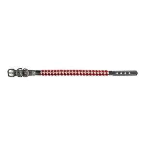  SDISC Metallic Twist Dog Collar Red 14 inch