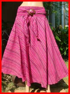 Coconut Summer Broomstick Boho long Skirt XS S M L  