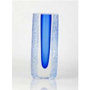  C41 Blue Rain Drop Handmade Glass Art Vase Everything 