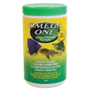  Omega One Veggie Flakes Fish Food 5.3 ounce: Home 