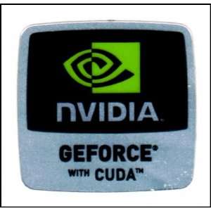 NVIDIA GEFORCE With CUDA Logo Stickers Badge for Laptop and Desktop 
