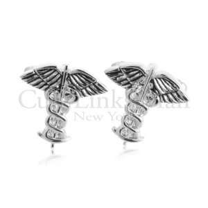  Caduceus Medical Cufflinks CL 0090 Jewelry