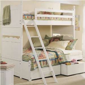  Summerhaven Twin Over Double Bunk Bed: Home & Kitchen